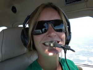Jenny flying sunrise tour of the Outer Banks